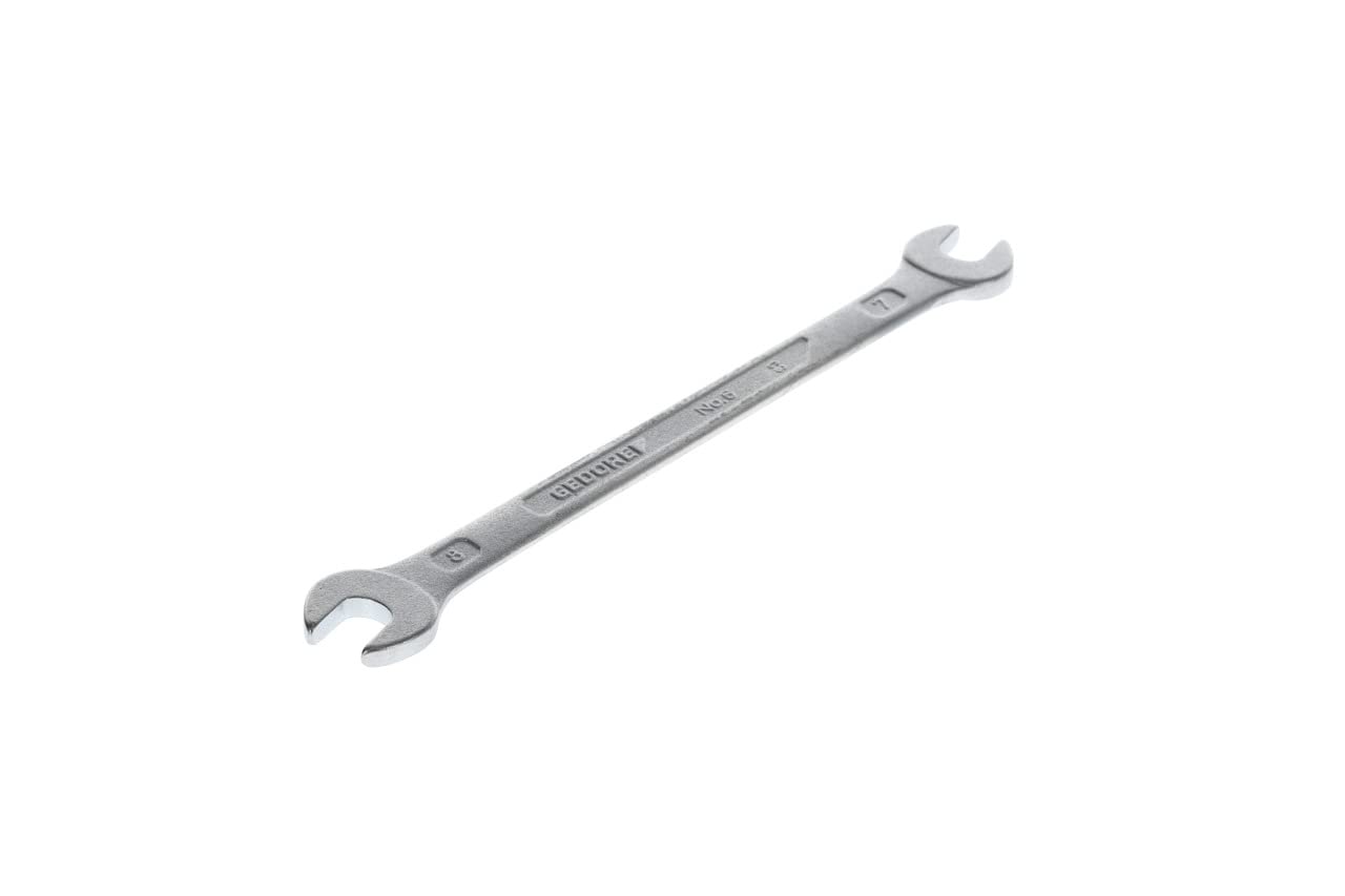 Gedore 6-7X8 7 x 8 mm D3110 Double Open Ended Spanner - Silver