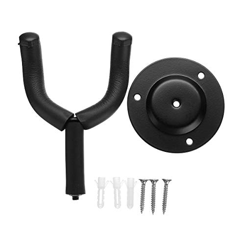 K&A Company Guitar Stand Hook Adjustable Wall Mounted for Electric Acoustic Guitar Bass Holder Padded