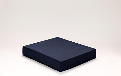 Geneva Healthcare Memory Foam Wheelchair Seat Cushion Pad with Cotton Cover - 16" x 18" x 2" - 1/EA