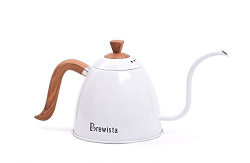 Click Here to See More Images Brewista BA6STKPW Artisan Gooseneck Stovetop Kettle, 700ml, Pearl White