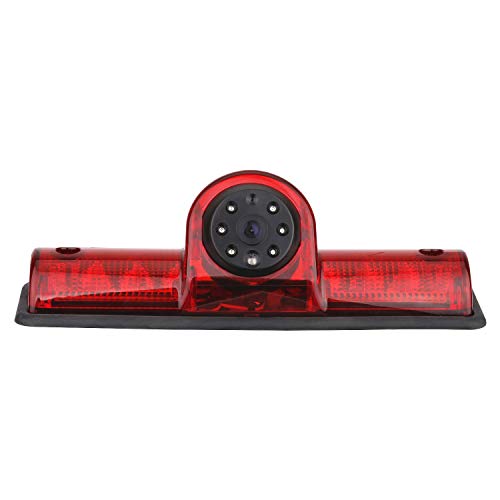 Misayaee Car Third Roof Top Mount Brake Lamp Camera Brake Light HD Rear View Backup Parking Camera for Nissan NV 1500 2500 3500 NV Cargo Van(2012-2019) Transporter