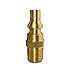 DOZYANT Propane Quick Connect Fitting Adapter- Full Flow Male Plug x 1/4