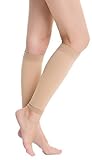 Bigood Sport Running Men Women Leg Calf Guard Shin Splints Sleeves L Nude