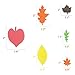 540pcs Fall Leaf Stickers Self Adhesive Foam Maple Leaves Craft EVA Stickers Autumn Leaf Shapes Stickers for Art Craft Thanksgiving Party Decoration Supplies