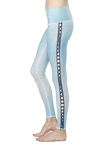Teeki blue moon hot pant yoga leggings (small)