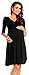 Zeta Ville Women's Maternity Dress Summer Cocktail Skater Baby Shower Dress 282c (Black, Size 6)