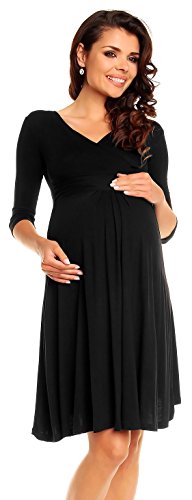 baby shower little black dress Sleeveless Maternity Baby Shower Dress-Smallshow Black / Small main image 0
