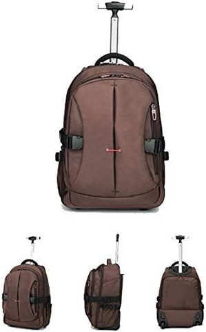 HBHJG Super Lightweight Business Travel Wheeled Rolling Laptop PC Tablet Computer Trolley Backpack Suitcase Hand Luggage Cabin Approved Bag Case Organiser With Overnight Compartment