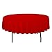 Gee Di Moda Round Tablecloth - 90 Inch Red Round Table Cloth for 30 to 60 Inch Round Tables - Heavy Duty Washable Fabric - for Buffet Table, Holiday Party, Dinner, Wedding & Baby Shower