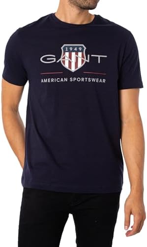 T-shirt masculina com Normal Shield, Evening Blue, L
