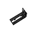 Adjustable Channel Wall Mount Floor Guide Roller for Barn Door Hardware, Powder Coated Black