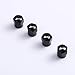 TK-KLZ 4Pcs for Jeep Skull Logo Car Wheel Tires Valve Stem Caps for Chrysler Jeep Grand Cherokee Wrangler Compass Cherokee Renegade Patriot Grand Comander Decoration Accessories (Black)