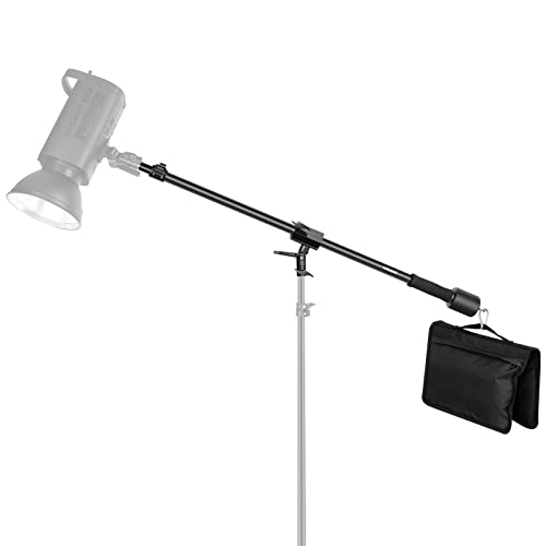 NEEWER Stativ Boom Arm, 35"-61"/90-156cm mit 1,5kg Gegengewicht Sandsack