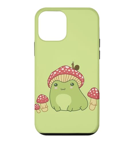 Frog with Mushroom Hat and Snail, Cottagecore Aesthetic Case for iPhone 12 mini