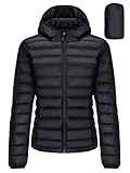 CAMEL CROWN Women's Packable Hooded Down Jacket