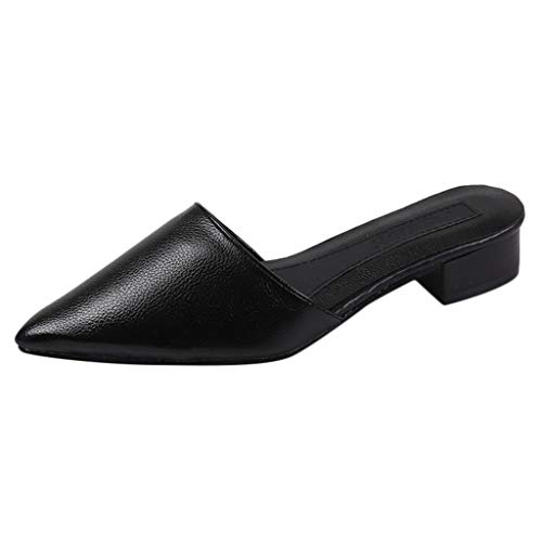 Women's Fashion Pointed High Heel Sandals Casual Lazy Shoes Wild Ladies Slippers