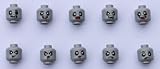 Lego Zombie Heads Version Ii, One Set of 10 Different Designs, Genuine Lego Parts