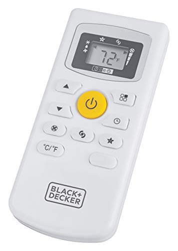 Black + Decker 10000 BTU Portable Air Conditioner Unit, Remote, LED Display, Window Vent Kit, 4 Caster Wheels, White (Renewed) - Thumbnail 3