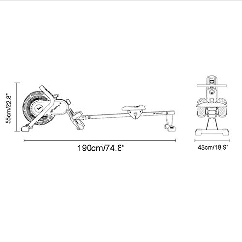 Rowing-machine-Cardio-Fitness-Equipment-Trac-Glider-Foldable-Magnetic-8-Resistance-Setting-with-LCD-Display-220-LB-Weight-Capacity-for-Home-Gym