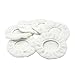 AUTDER Car Polisher Buffing Bonnet (5 to 6 Inch) - Woolen Waxer Pads - Polishing Bonnet Pad for Most Car Polishers Pack of 6Pcs - White