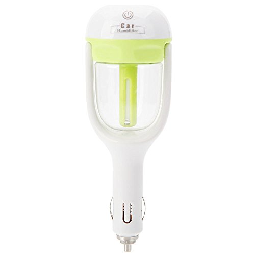Restonc Car Air Humidifier Steam Aroma Mist Vaporiser Diffuser Purifier Freshener (Green)