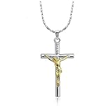 Rigant Jesus Christ Crucifix Cross Unisex Pendant Necklace Fashion Jewelry 18