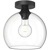 Alora Mood FM506210MBCL Castilla Flush Mount, Clear Glass/Matte Black