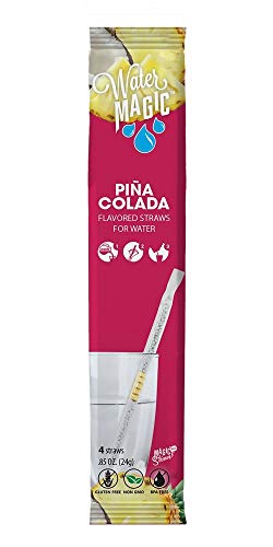 Water Magic, PiÃ±a Colada Flavor Straws 4-pack, from the Makers of Milk Magic