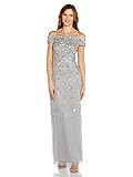 Adrianna Papell Women's Off Shoulder Beaded