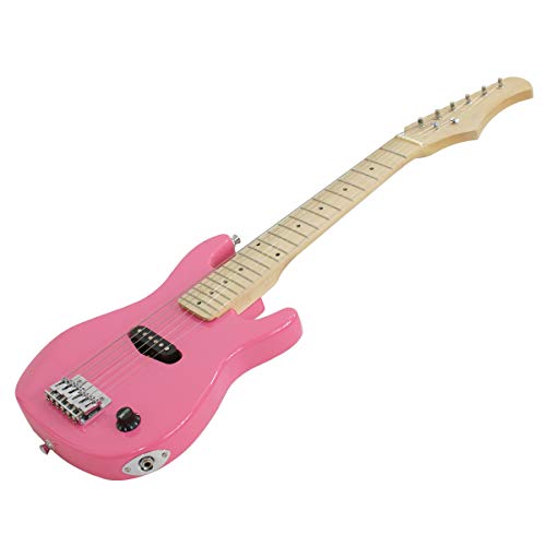 Smartxchoices 30" Kids Girls Pink Beginner Electric Guitar with 5W Amp