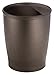 iDesign Small Round Plastic Bathroom Trash Can - Set of 2 - Bronze - Made in USA