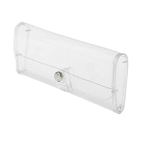RONRONS 5 Pack Transparent Plastic Glasses Protection Box Eyeglass Case Holder