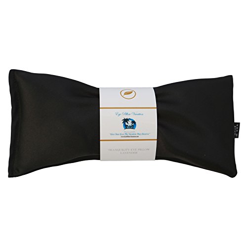 Lavender Eye Pillow Migraine, Stress & Anxiety Relief 1 Stress Relief Gifts (Black Ultra