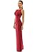 PattyBoutik Women's Keyhole Ruched Sides Slit Maxi Dress