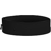 Running Belt for Women & Men, Runners Fanny Pack.Pockets with Zippers.hidden money belt for travel. Slim Thin Elastic Waistband.Marathon Jogger Sport Workout Fitness Exercise Gym Phone Holder Belt.