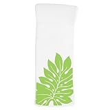 Luxurious Pool Float in White with Green Leaf