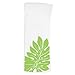 Luxurious Pool Float in White with Green Leaf