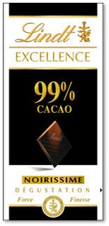 LINDT: 99% Cocoa Excellence Bar: 12 Count