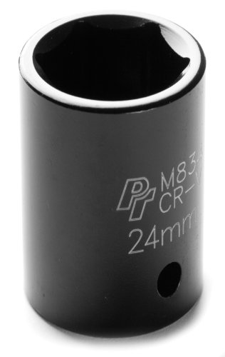 Performance Tool M834 1/2" Dr. 6-Point Impact Socket, 24mm