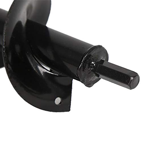 Fullfun Auger Spiral Drill Garden Grass Plug Plant Flower Bulb Bit 9" Rapid Planter Hole Digger Bit for Hex Drive Drill