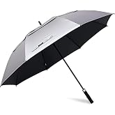G4Free 47/54/62/68 Inch UV Protection Golf Umbrella Oversized Sun Umbrella | UPF 50+, Auto Open, Vented Double Canopy, Extra Large Coverage, Heavy Duty, Windproof Stick Umbrella