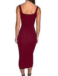 Haola Vestido corto sin mangas, sin mangas, estilo casual, sexy, para mujer