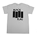 SST Men's Black Flag Bars and Logo T-shirt (Medium)