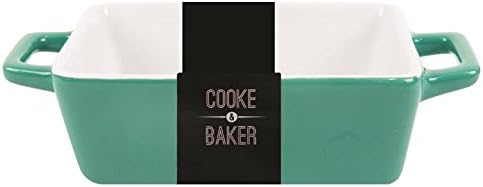 Rectangular Stoneware Oven To Table Baking Dish - Green