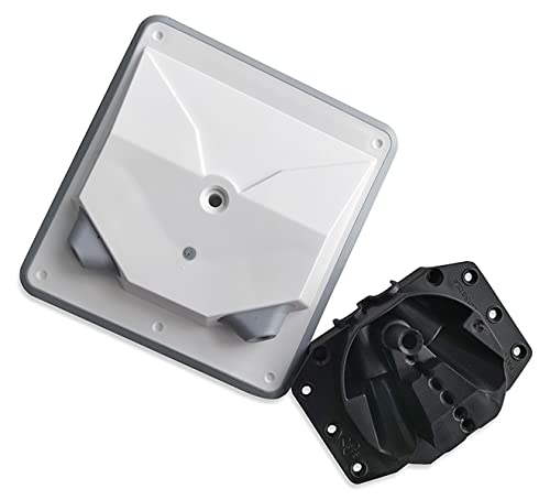 Box Of 2 Manthorpe GRS-Duo Radiator Pipe Guide and Seal Twin Plate System for 10mm Flexible pipework