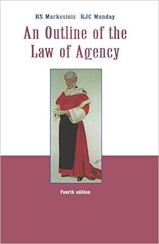 Outline Law Agency 4e P Markesinis Basil S 9780406904126 Amazon Com Books