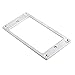 Kmise Z4542 4 Piece Flat Metal Humbucker Pickup Mounting Rings - Chrome/Black