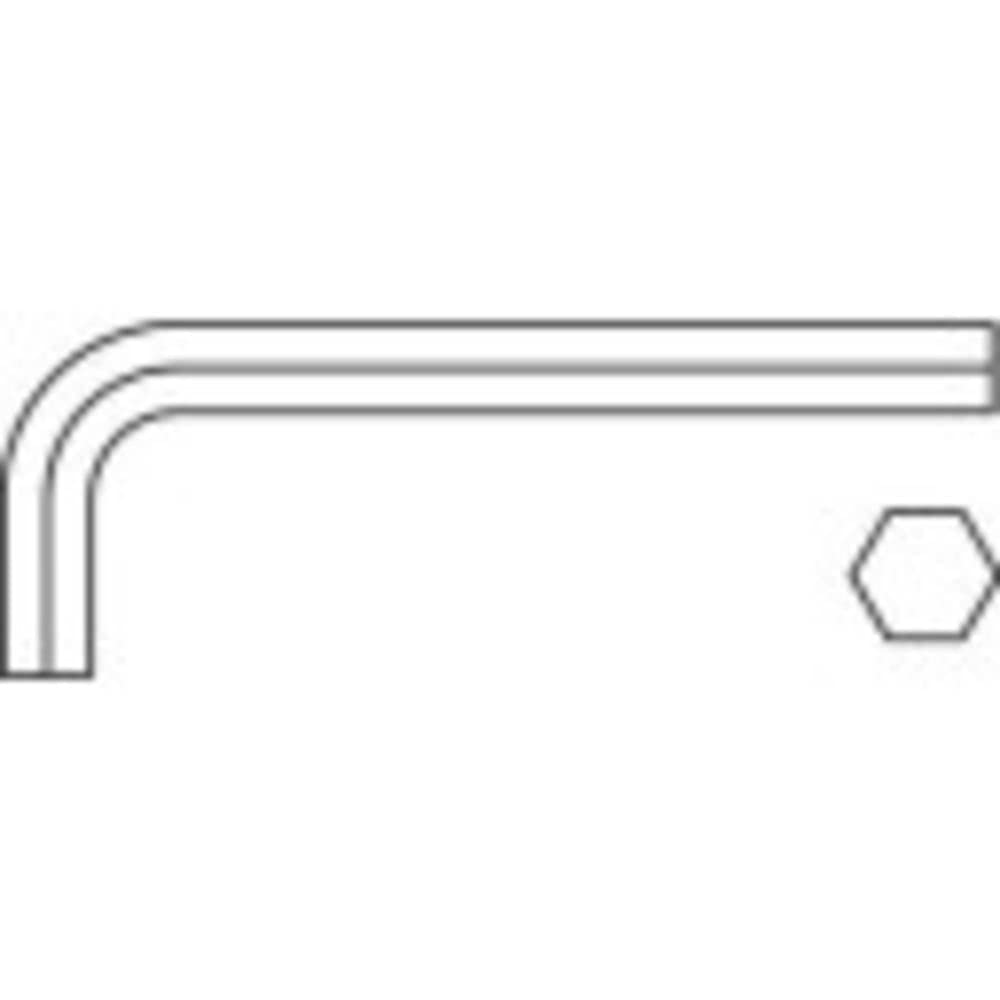 Toolcraft 112846 Angled Allen Key 0.9 mm Pack of 10