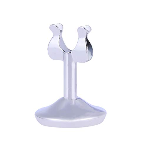 BESTONZON Stainless Steel Table Number Holder U Shape Name Card Holders Stands Memo Note Clips for Home Party Decoration, 5pcs