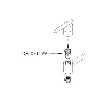 Danze Da507375w Ceramic Disc Cartridge Hot Side For Pot Filler